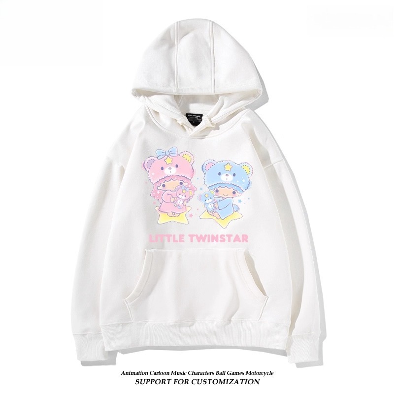 雙子星little twinstars新款 親子情侶男女連帽衛衣