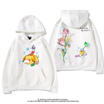 皮克敏PIKMIN4 聯名衛衣新款 親子情侶裝連帽衛衣