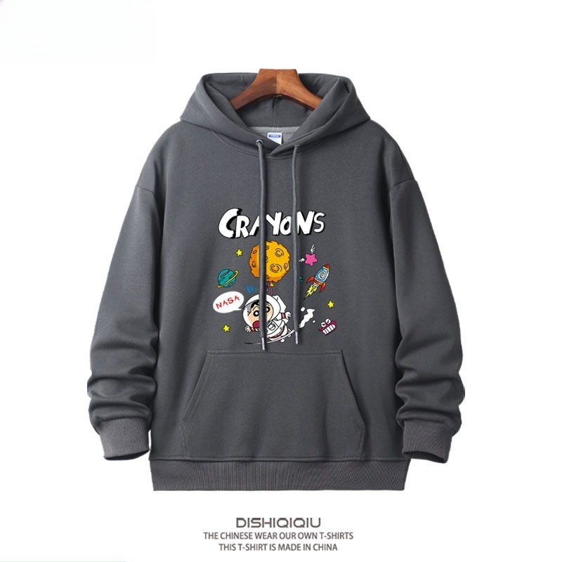 蠟筆小新新款 親子情侶男女連帽衛衣