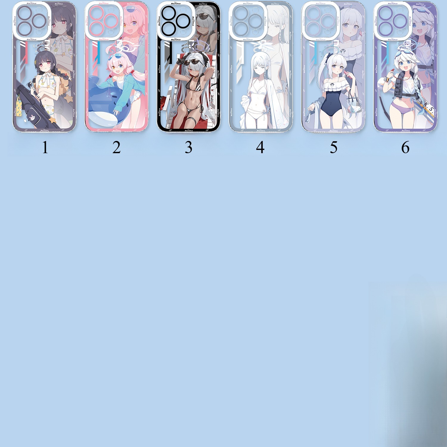 蔚藍檔案天使眼透明防摔軟殼