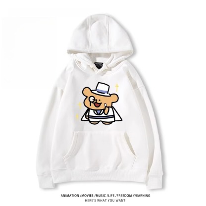 缐條小狗X名偵探柯南新款 親子情侶男女款連帽衛衣