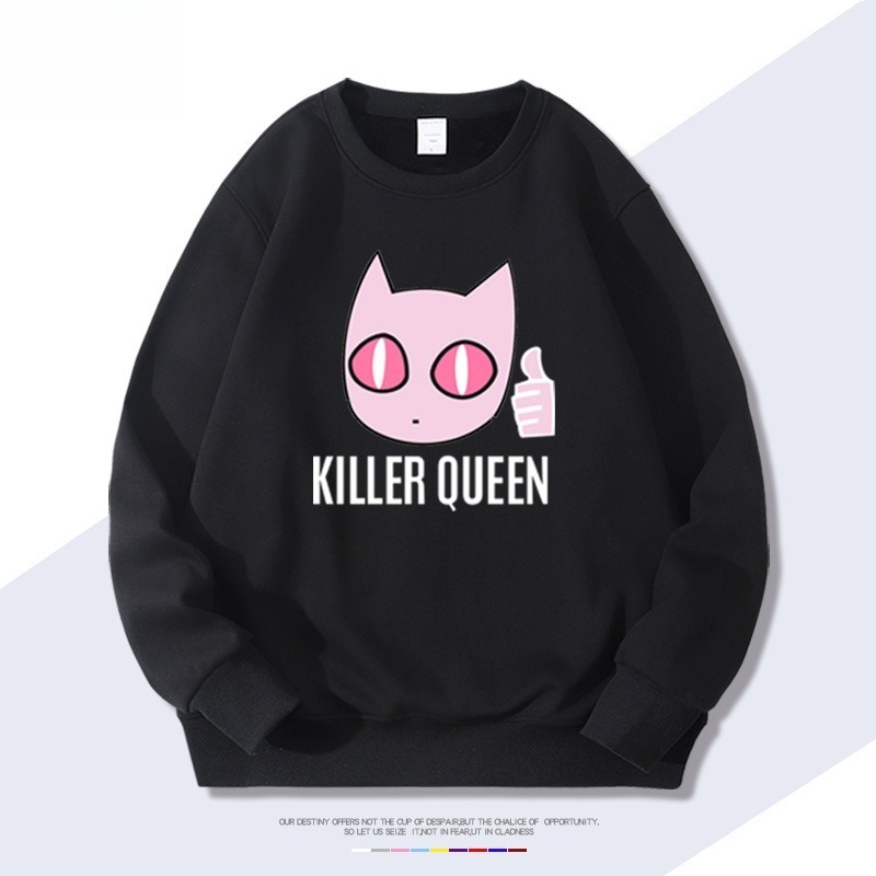 JOJO的奇妙冒險殺手皇后吉良吉影 聯名親子情侶裝 圓領長袖