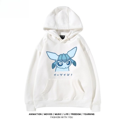 寶可夢伊布家族 聯名衛衣秋冬新款親子情侶裝連帽衛衣