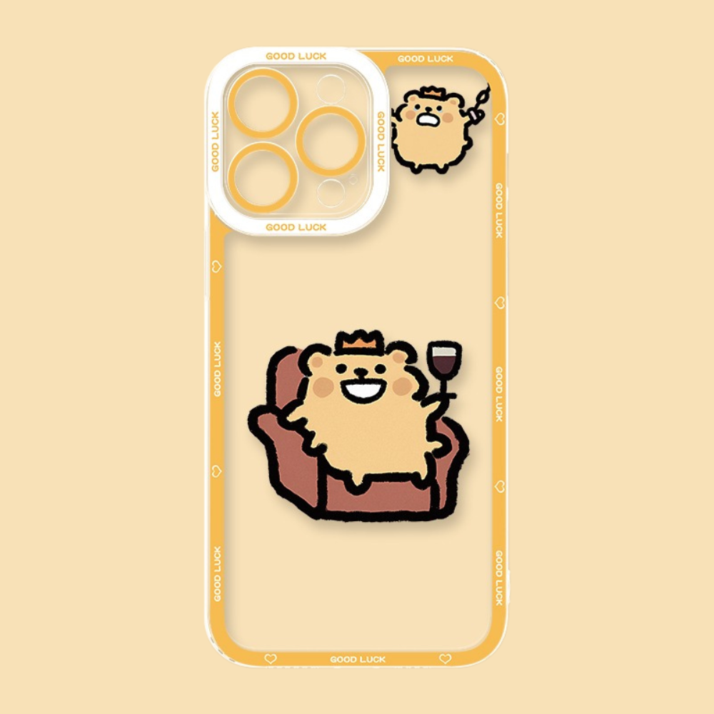 小熊蟲天使眼透明防摔軟殼