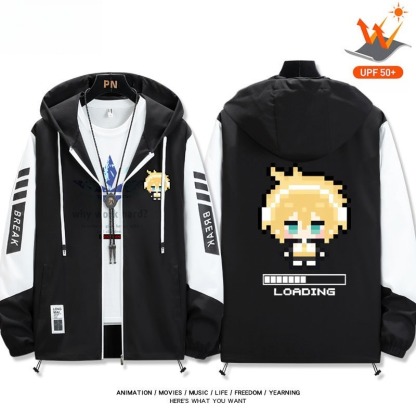 鏡音雙子鏡音鈴鏡音 輕薄透氣拉鏈防曬衣外套