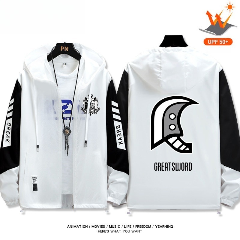 魔物獵人 輕薄透氣拉鏈防曬衣外套