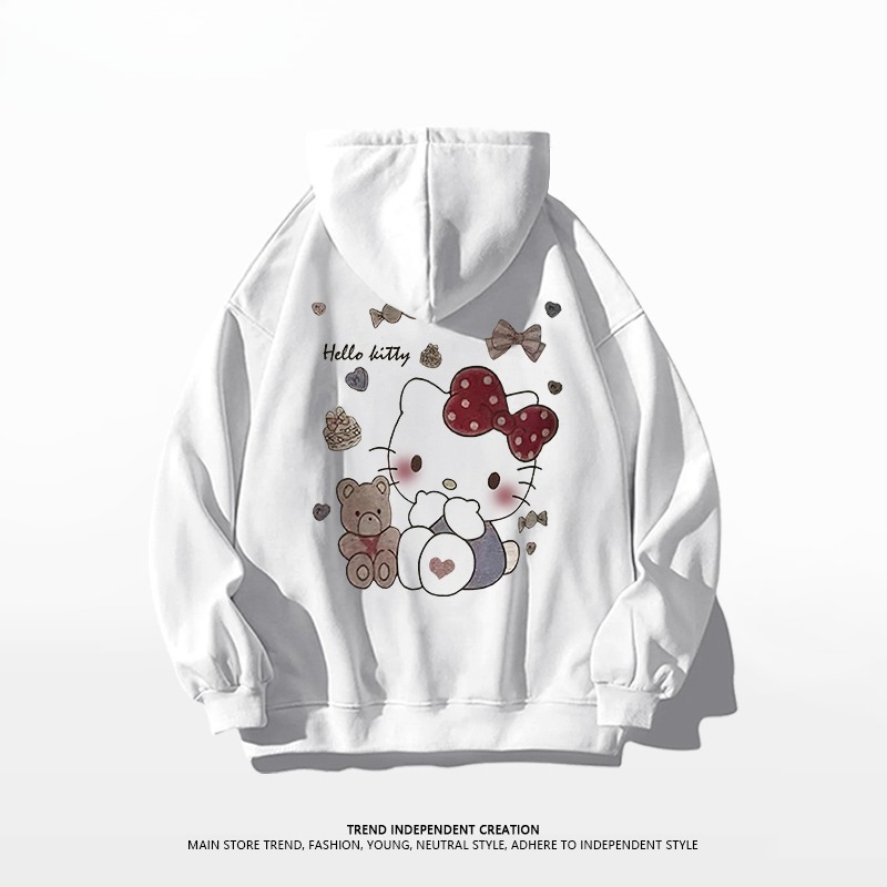 Hello Kitty凱蒂貓新款 親子情侶男女連帽衛衣