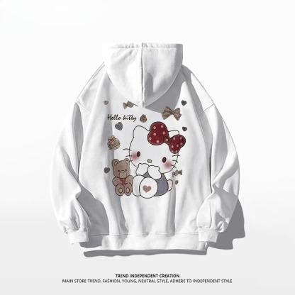Hello Kitty凱蒂貓新款 親子情侶男女連帽衛衣
