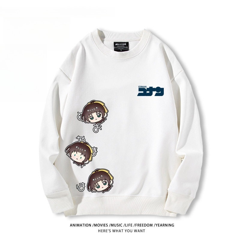 名偵探柯南 聯名親子情侶裝 圓領長袖