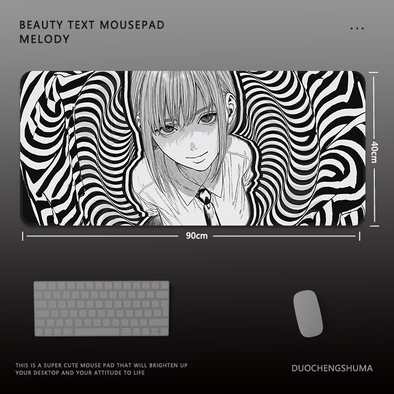 鏈鋸人電競超大遊戲加厚防滑鼠標墊