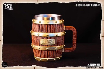 乾杯系列海賊王酒桶水杯 304不鏽鋼內膽手工製作