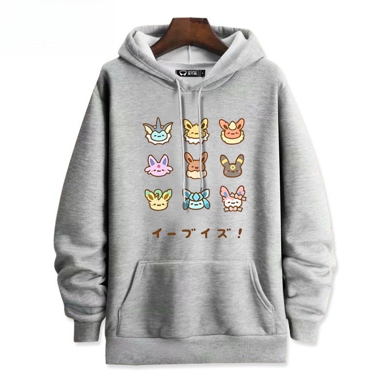 寶可夢新款 親子情侶男女連帽衛衣