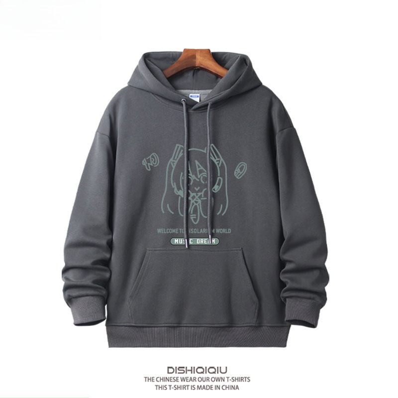 初音未來 聯名衛衣新款 親子情侶裝連帽衛衣