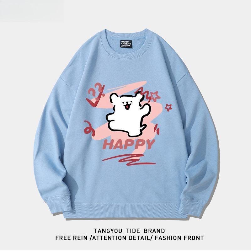 線條小狗 聯名衛衣2026秋冬新款親子情侶裝 圓領長袖/連帽衛衣