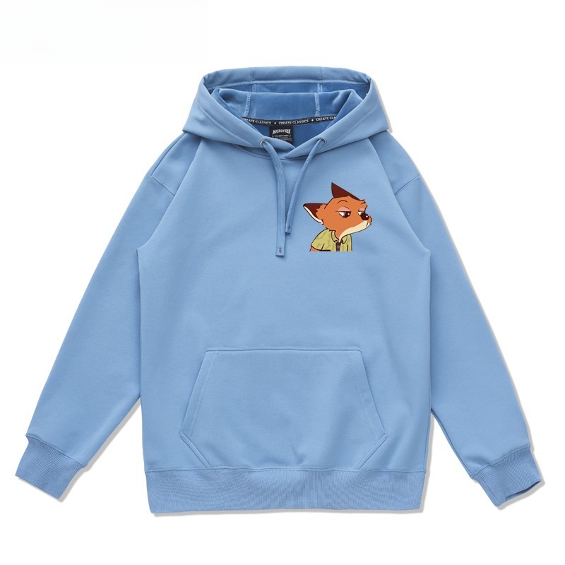 動物方城市新款 親子情侶男女連帽衛衣