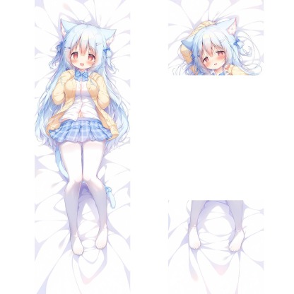 桃豆こまもち可愛蘿莉獸耳娘 等身抱枕