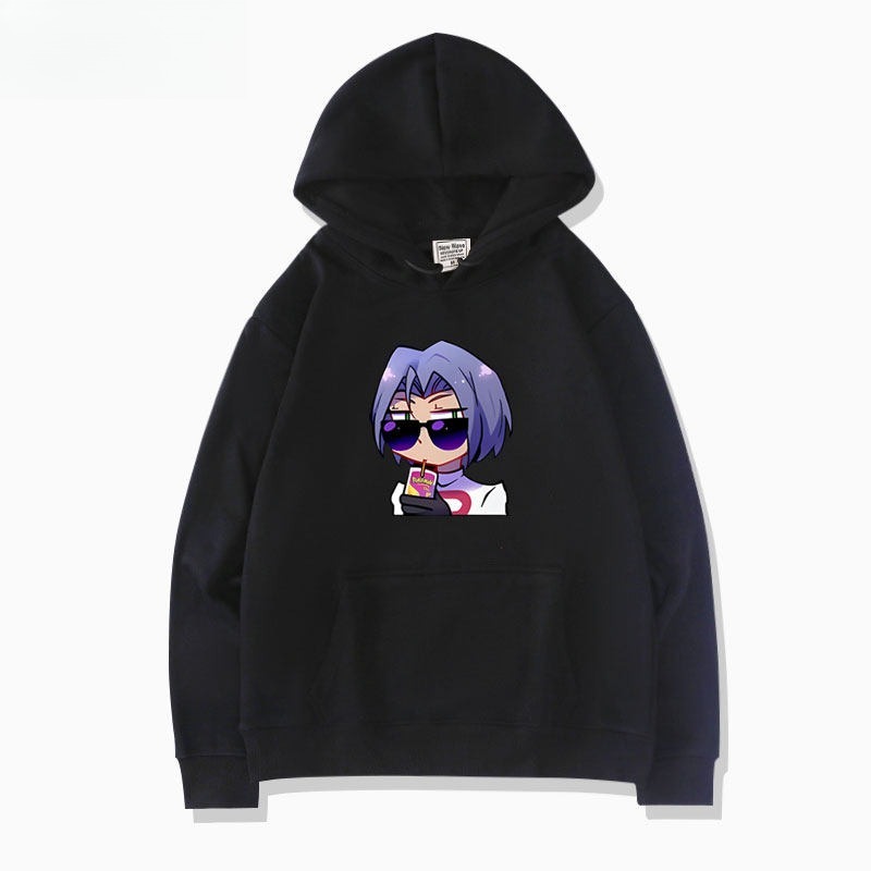 寶可夢火箭隊 聯名衛衣新款 親子情侶裝連帽衛衣