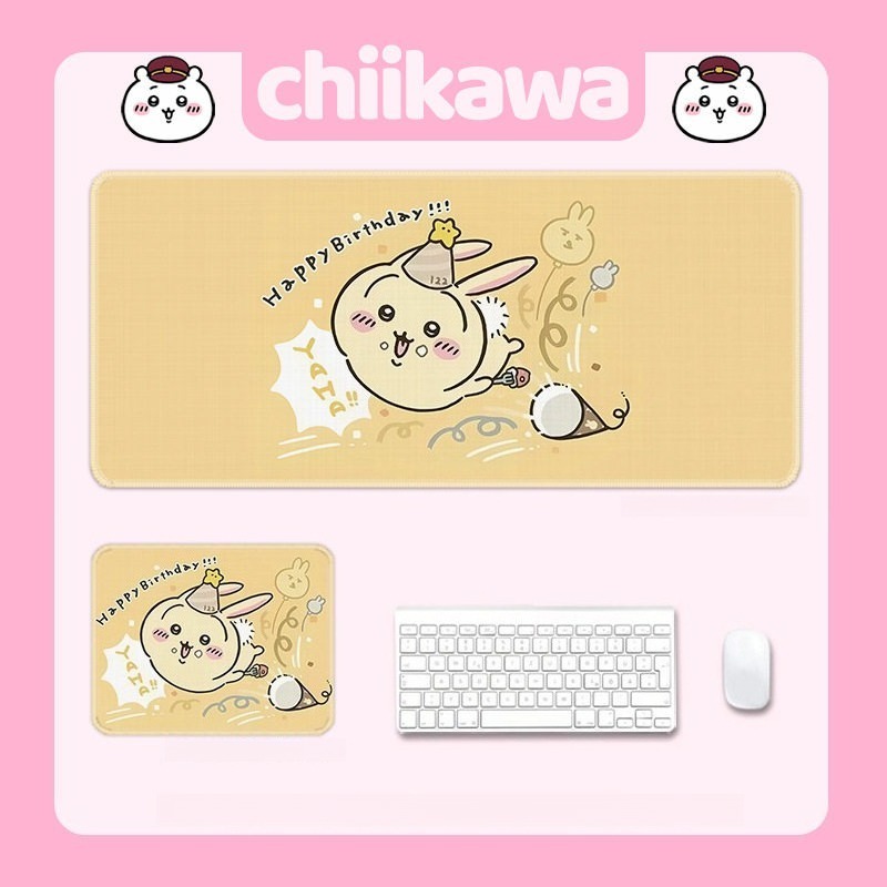 Chiikawa吉伊卡哇 主題桌墊 布質滑鼠墊