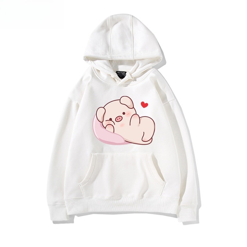LULU豬 聯名衛衣新款 親子情侶裝連帽衛衣