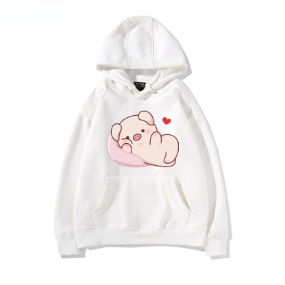 LULU豬 聯名衛衣新款 親子情侶裝連帽衛衣