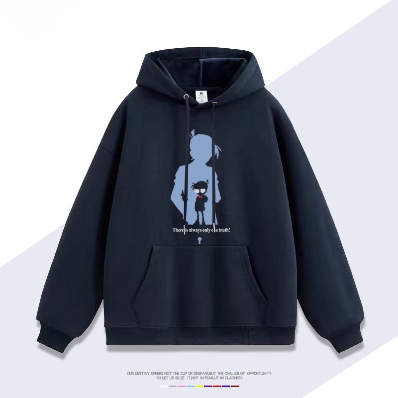 名偵探柯南 聯名衛衣新款 親子情侶裝連帽衛衣