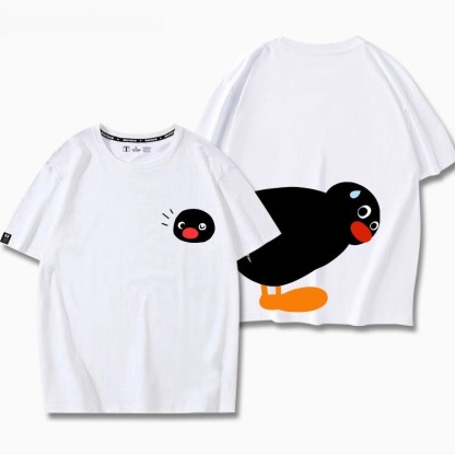 企鵝家族Pingu 印花短袖T恤