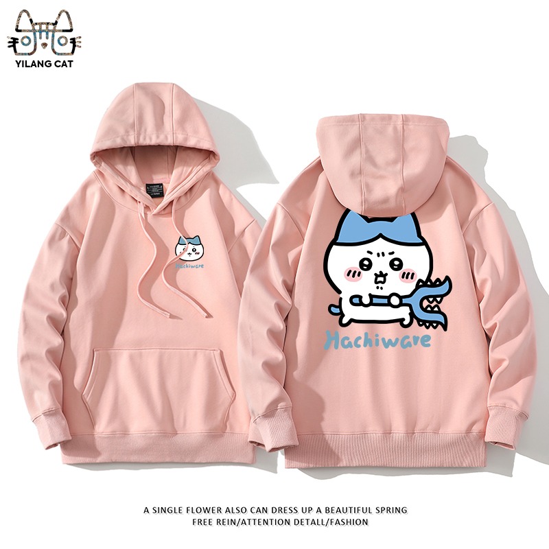 Chiikawa聯名衛衣2025秋冬新款親子情侶裝連帽衛衣