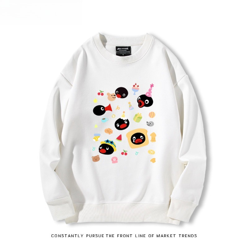 pingu 聯名親子情侶裝 圓領長袖