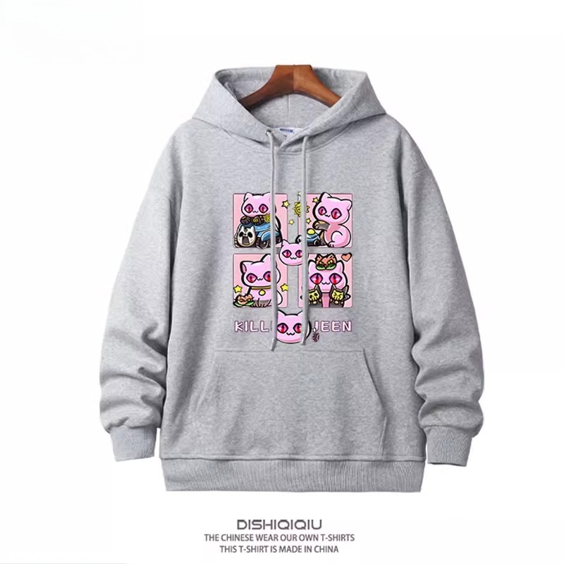 JOJO的奇妙冒險殺手皇后吉良吉影 2025秋冬新款親子情侶裝連帽衛衣