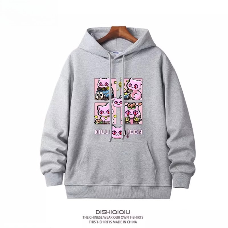 JOJO的奇妙冒險殺手皇后吉良吉影 2025秋冬新款親子情侶裝連帽衛衣