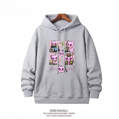 JOJO的奇妙冒險殺手皇后吉良吉影 2025秋冬新款親子情侶裝連帽衛衣