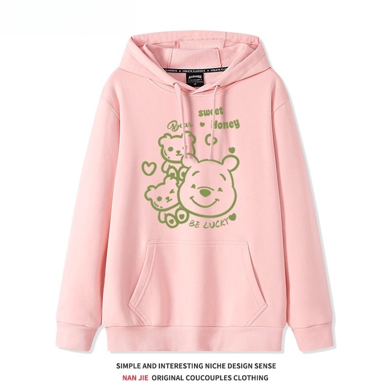 小熊維尼聯名 衛衣2025秋冬新款親子情侶裝連帽衛衣