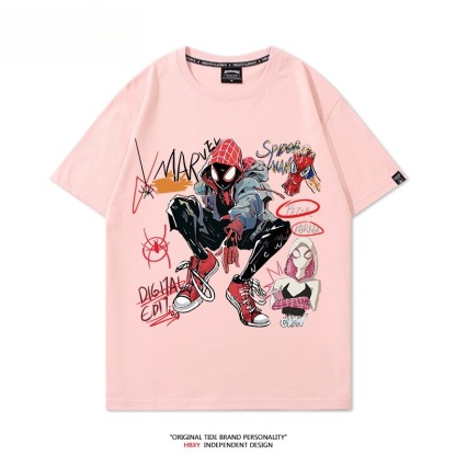 蜘蛛人：穿越新宇宙SpiderMan 印花短袖T恤