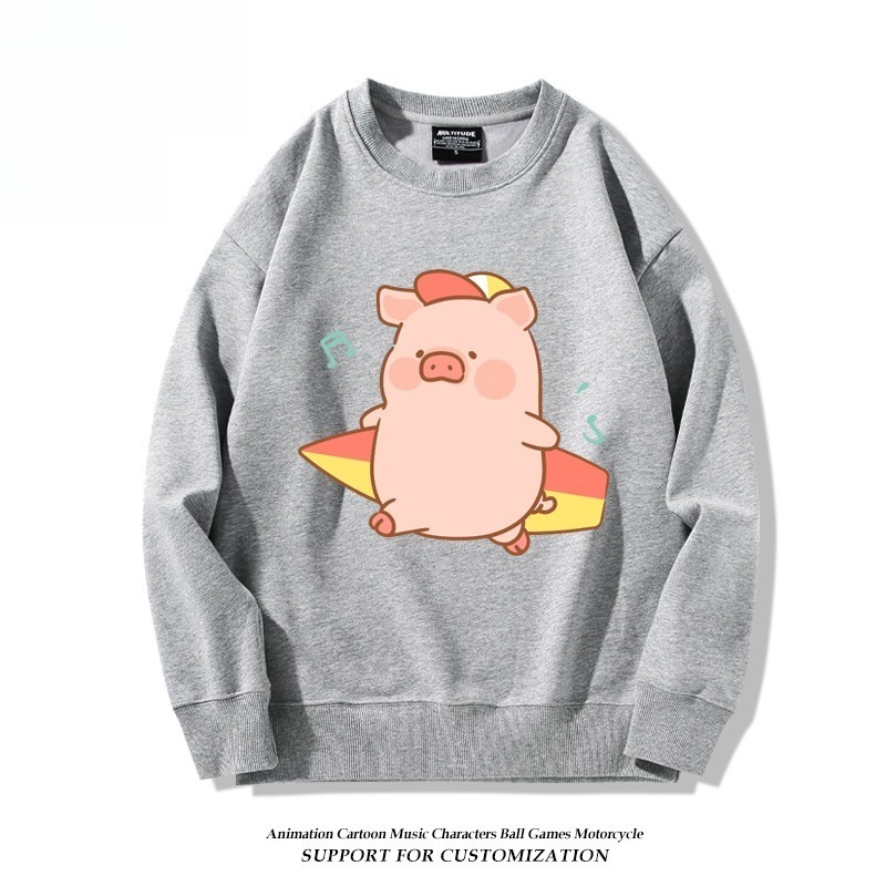 LuLu豬 聯名親子情侶裝 圓領長袖