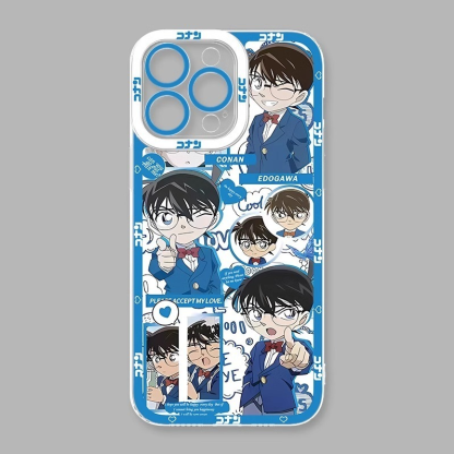 蘋果 系列名偵探柯南天使眼透明防摔軟殼