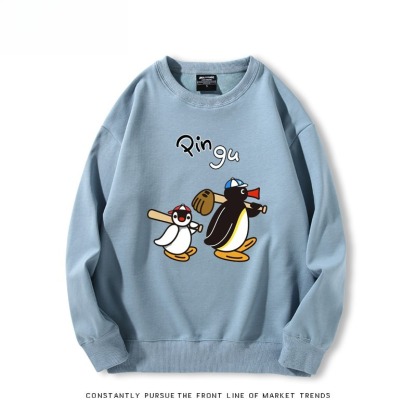 pingu 聯名親子情侶裝 圓領長袖