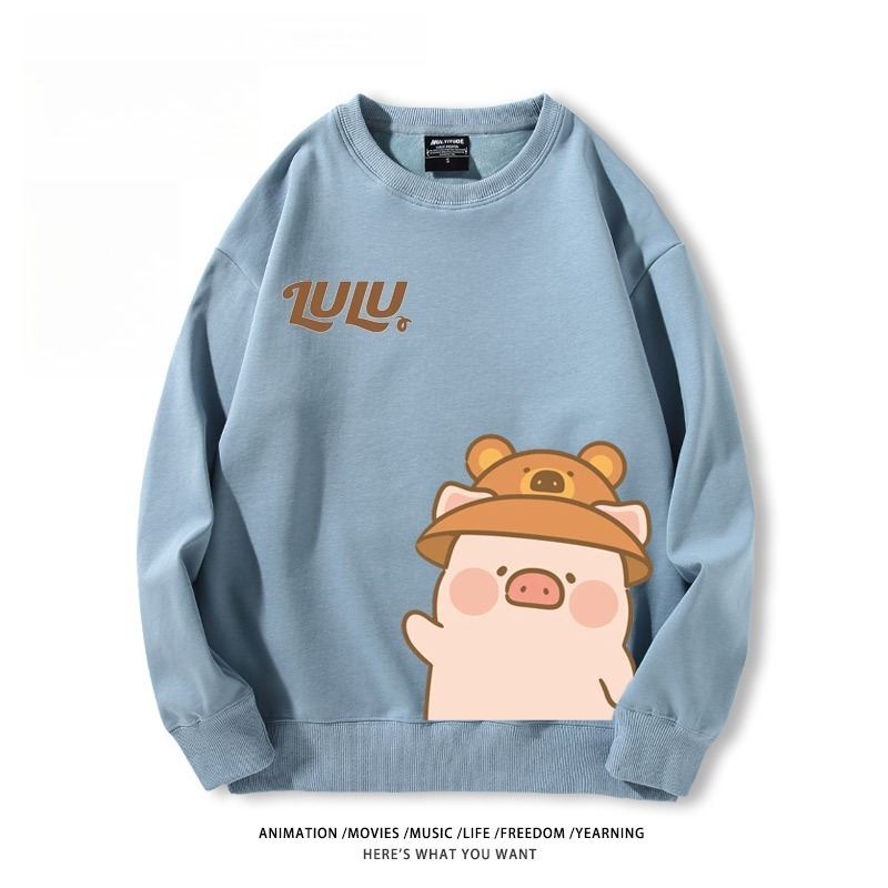 LuLu豬 聯名親子情侶裝 圓領長袖