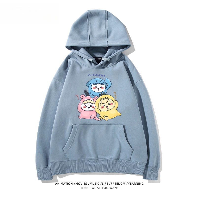 chiikawa X 寶可夢系列 聯名衛衣2025秋冬新款 親子情侶裝連帽衛衣