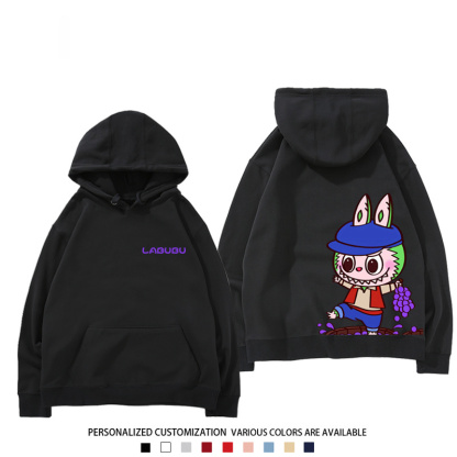 labubu新款 寬鬆百搭 秋冬款 寬鬆連帽衛衣