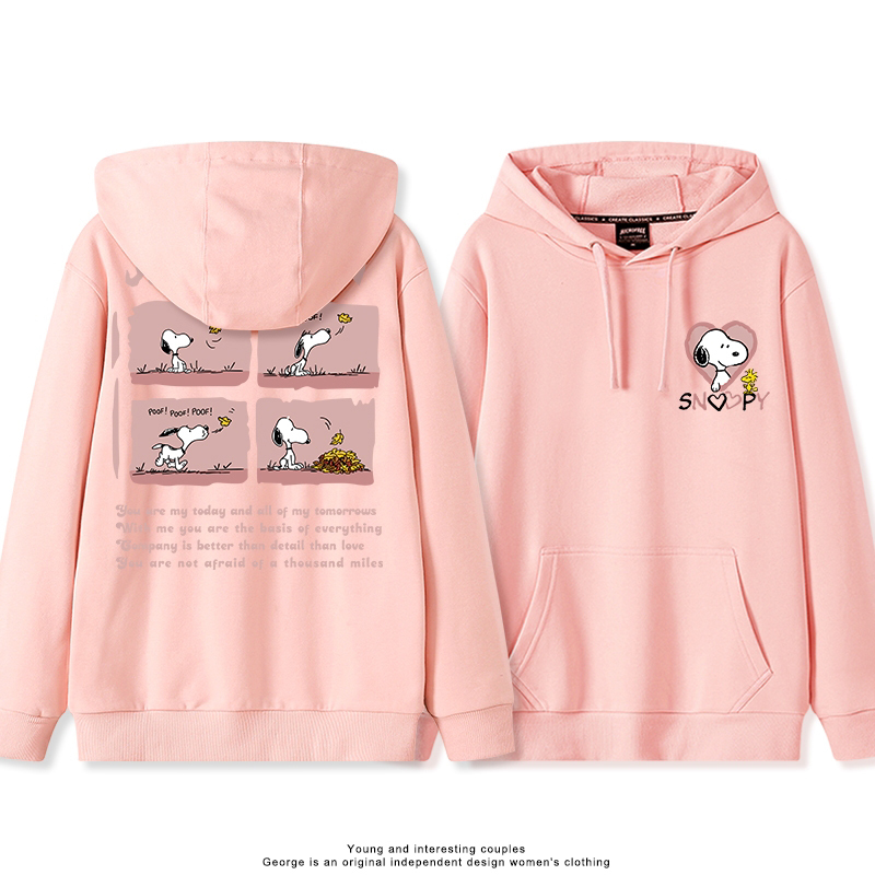 史努比 聯名衛衣2025秋冬新款親子情侶裝連帽衛衣