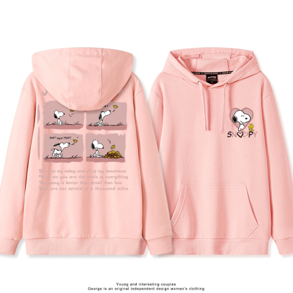 史努比 聯名衛衣2025秋冬新款親子情侶裝連帽衛衣