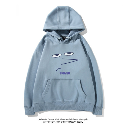 腦筋急轉彎 聯名衛衣2024秋冬新款親子情侶裝薄絨款連帽衛衣