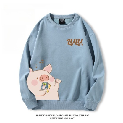 LuLu豬 聯名親子情侶裝 圓領長袖