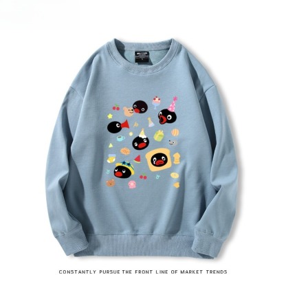 pingu 聯名親子情侶裝 圓領長袖