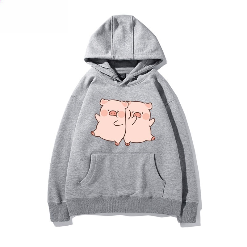 LULU豬 聯名衛衣新款 親子情侶裝連帽衛衣