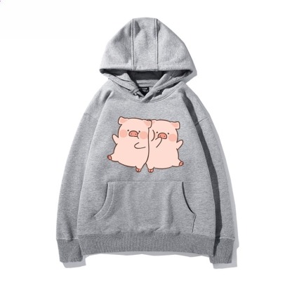 LULU豬 聯名衛衣新款 親子情侶裝連帽衛衣