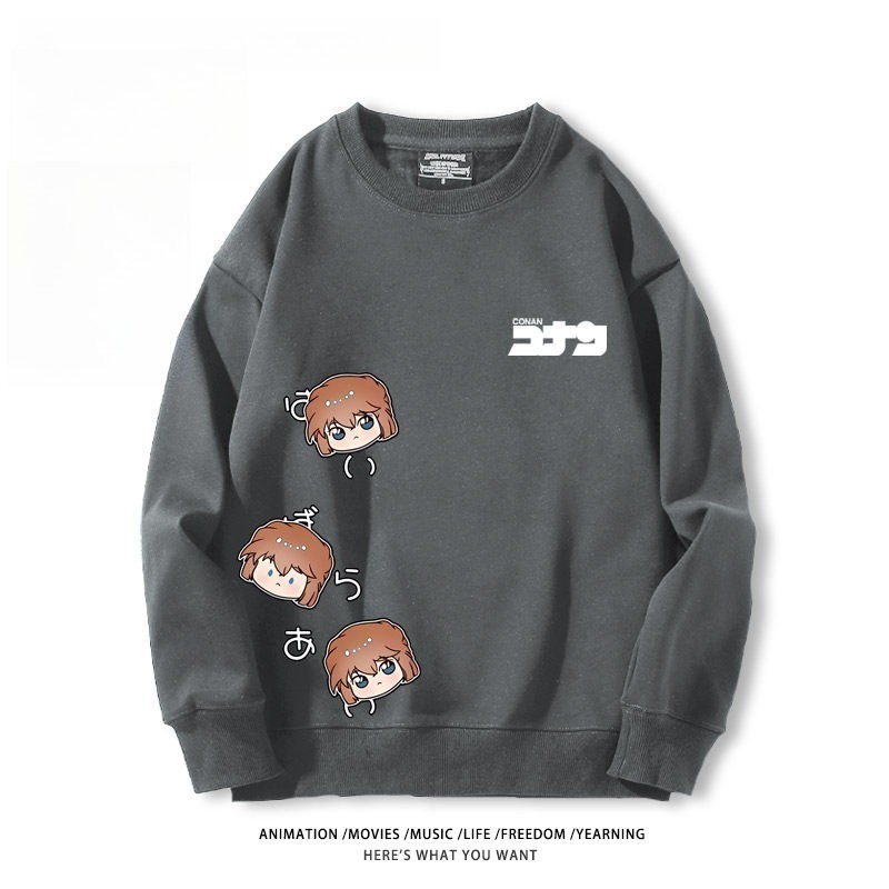 名偵探柯南 聯名親子情侶裝 圓領長袖