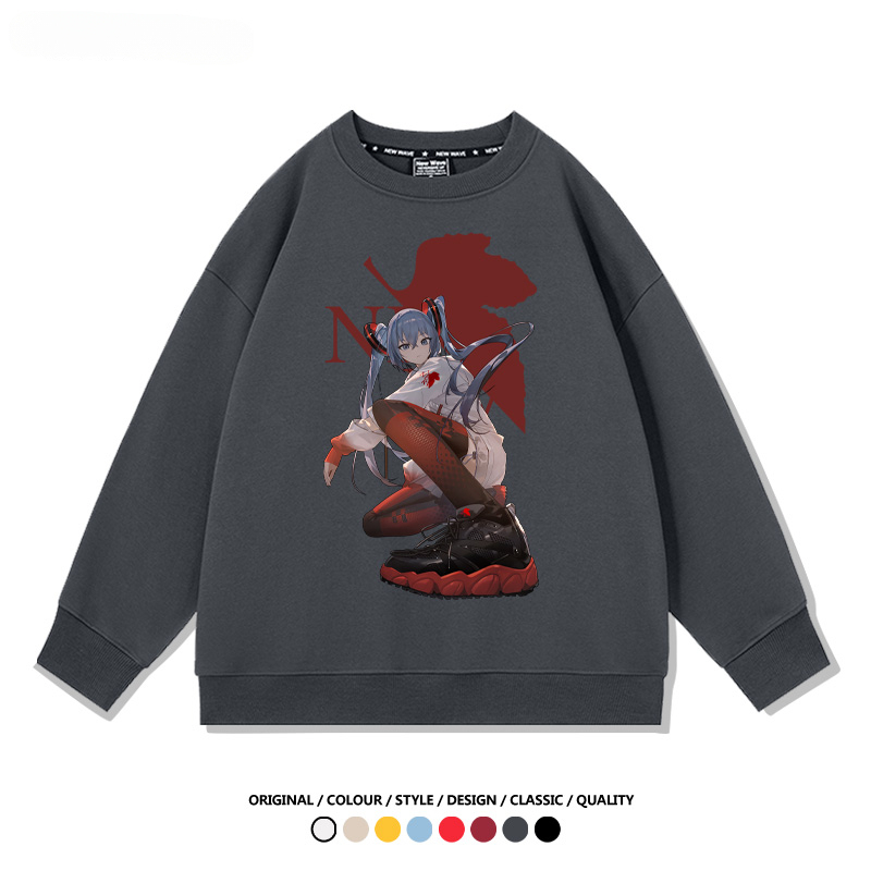 初音未來聯名EVA 2024親子情侶裝 圓領長袖