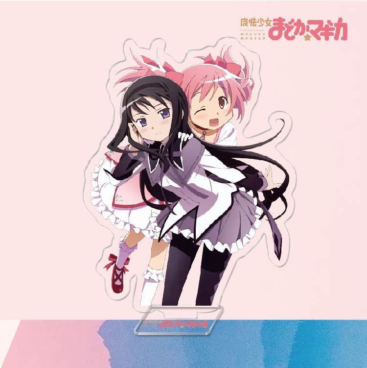 魔法少女小圓鹿目圓曉美焰美樹沙耶香巴麻美亞力克鑰匙扣立牌掛飾【單買三件起送】