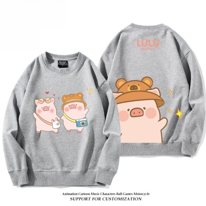 LuLu豬 聯名親子情侶裝 圓領長袖